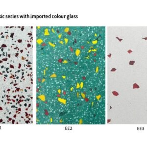 Terrazzo green tiles