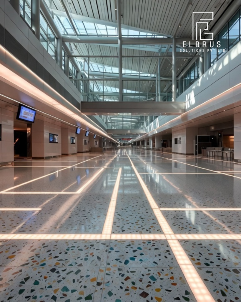 Smart Terrazzo Flooring with LED Integration