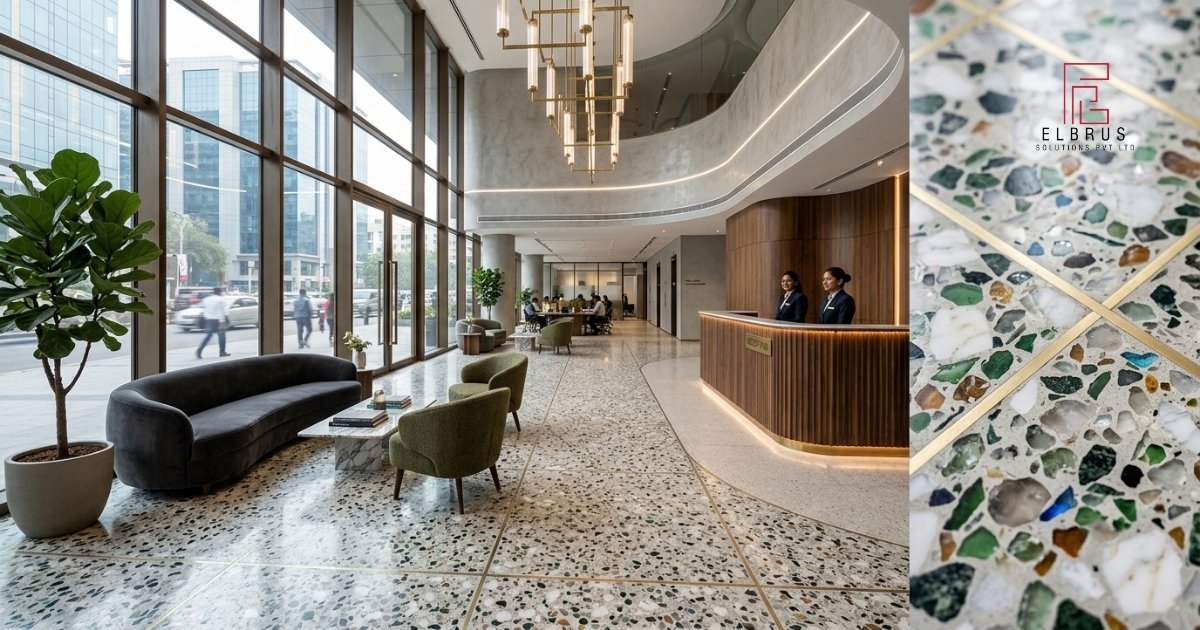 Terrazzo Close-Up + Architectural Context